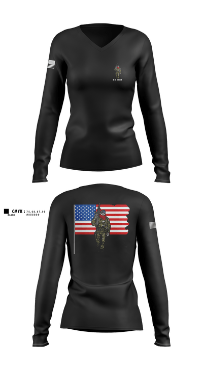 3-11 IN BN 60581960 Women's Long Sleeve V-neck Shirt - 1