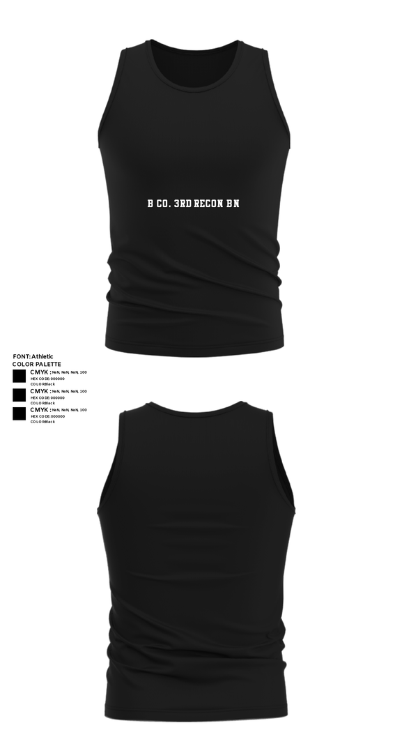 Tank Top, B Co. 3rd Recon Bn, Marines, Teamtime, Team time, sublimation, custom sports apparel, team uniforms, spirit wear, spiritwear, sports uniforms, custom shirts, team store, custom team store, fundraiser sports, apparel fundraiser