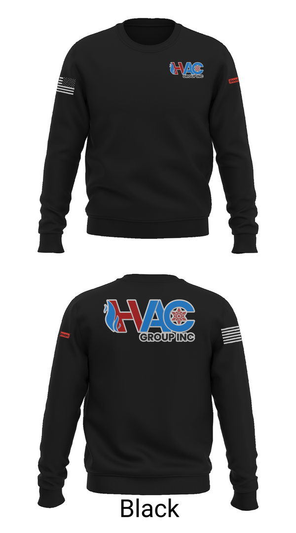 Crew Neck Sweatshirt, HVAC group Inc, , Teamtime, Team time, sublimation, custom sports apparel, team uniforms, spirit wear, spiritwear, sports uniforms, custom shirts, team store, custom team store, fundraiser sports, apparel fundraiser