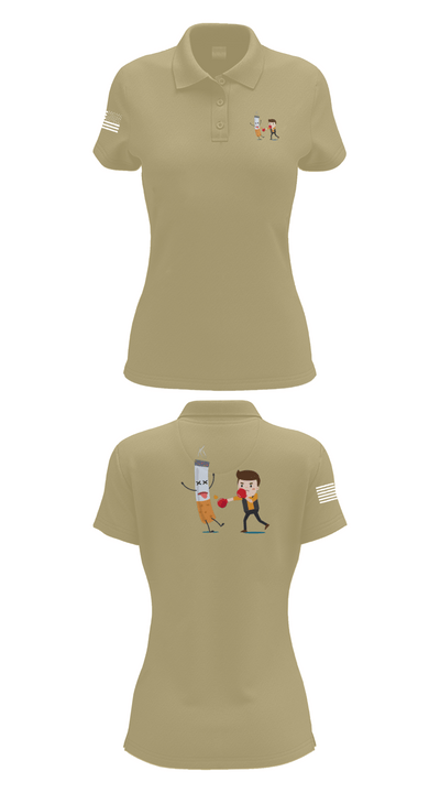 La droga niños 95132385 Women's Short Sleeve Performance Polo  - 90