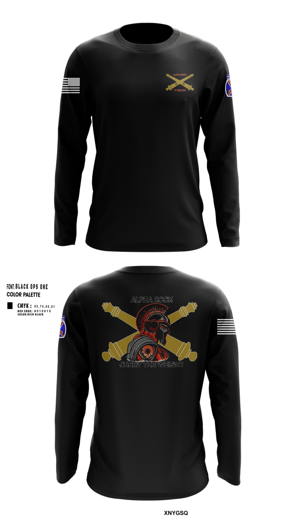 Long Sleeve Performance Shirt, ALPHA ROCK, Army, Teamtime, Team time, sublimation, custom sports apparel, team uniforms, spirit wear, spiritwear, sports uniforms, custom shirts, team store, custom team store, fundraiser sports, apparel fundraiser
