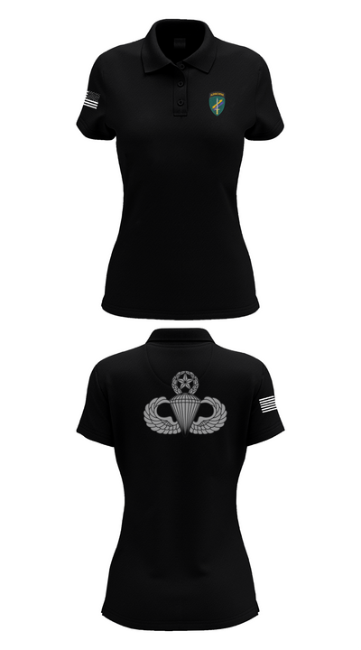 Charlie “Chaos” Company 47870658 Women's Short Sleeve Performance Polo  - 35
