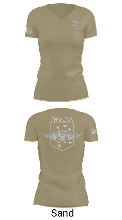 2D Marine Raider Battalion 793595 Women's Short Sleeve V-neck Shirt - 88