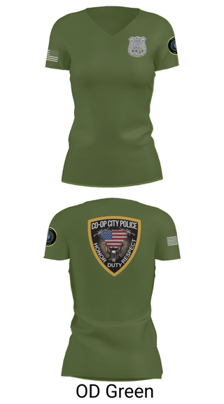 Womens Short Sleeve Vneck Shirt, Co-op City Police Department, Police, Teamtime, Team time, sublimation, custom sports apparel, team uniforms, spirit wear, spiritwear, sports uniforms, custom shirts, team store, custom team store, fundraiser sports, apparel fundraiser
