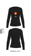 GOLD 78279862 Women's Long Sleeve V-neck Shirt - 22