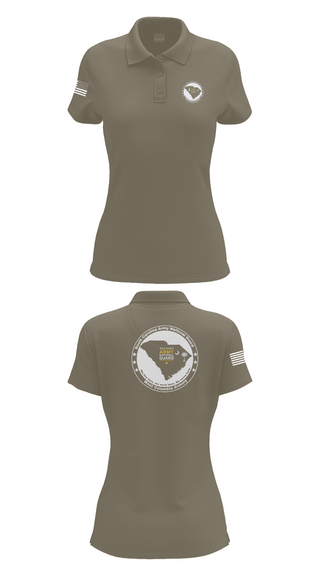 Womens Short Sleeve Performance Polo, Bravo 3, National Guard, Teamtime, Team time, sublimation, custom sports apparel, team uniforms, spirit wear, spiritwear, sports uniforms, custom shirts, team store, custom team store, fundraiser sports, apparel fundraiser