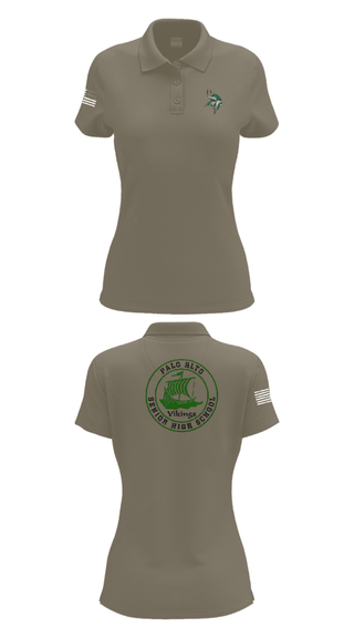 Womens Short Sleeve Performance Polo, Palo Alto High School Cheer, Cheer, Teamtime, Team time, sublimation, custom sports apparel, team uniforms, spirit wear, spiritwear, sports uniforms, custom shirts, team store, custom team store, fundraiser sports, apparel fundraiser
