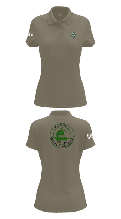 Palo Alto High School Cheer 94037882 Women's Short Sleeve Performance Polo  - 34