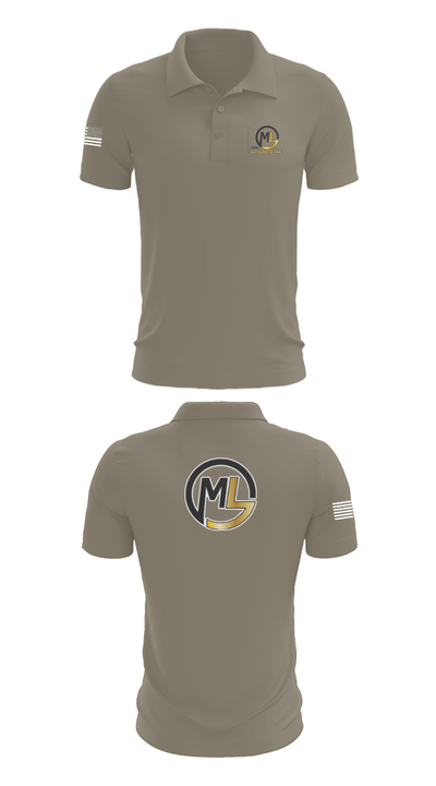 ML concrete Llc 36840033 Short Sleeve Performance Polo - 30