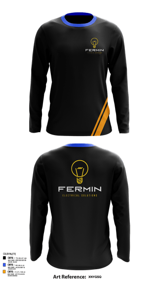 Long Sleeve Performance Shirt, Fermin Electrical Solutions, , Teamtime, Team time, sublimation, custom sports apparel, team uniforms, spirit wear, spiritwear, sports uniforms, custom shirts, team store, custom team store, fundraiser sports, apparel fundraiser