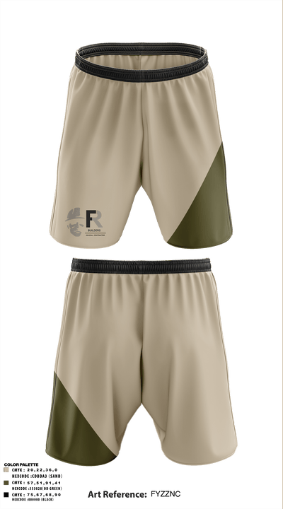 FR BUILDERS 49314225 Athletic Shorts With Pockets - 1