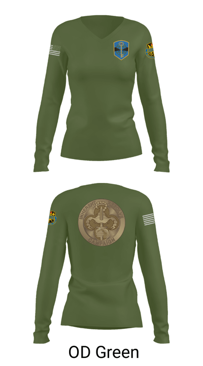 372 MOB 52561294 Women's Long Sleeve V-neck Shirt - 32