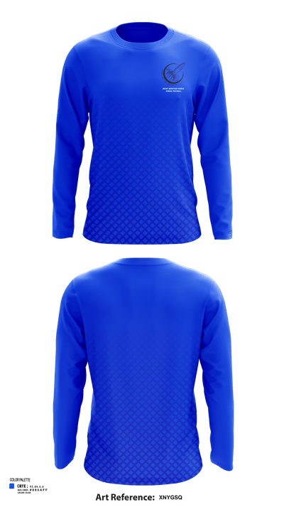Rocky Mountain Middle School Football 60306289 Long Sleeve Performance Shirt - 117
