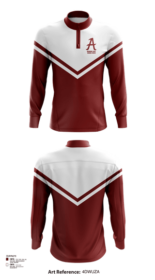 Quarter Zip Jacket, Ardmore High School Cheer, Cheer, Teamtime, Team time, sublimation, custom sports apparel, team uniforms, spirit wear, spiritwear, sports uniforms, custom shirts, team store, custom team store, fundraiser sports, apparel fundraiser