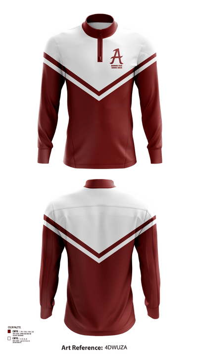 Ardmore High School Cheer 63528029 Quarter Zip Jacket - 123