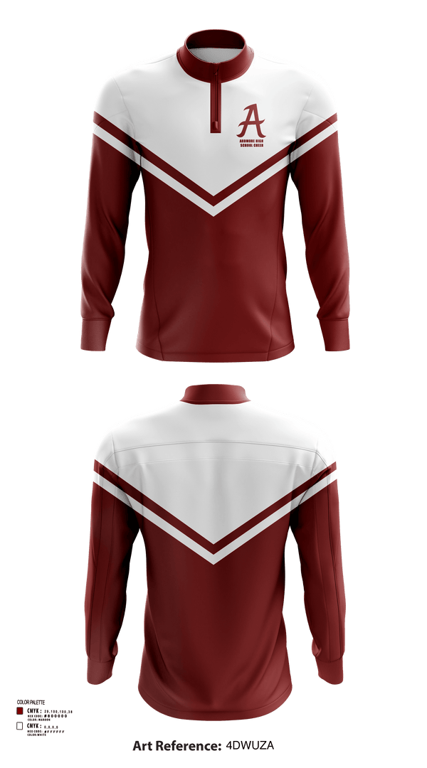 Quarter Zip Jacket, Ardmore High School Cheer, Cheer, Teamtime, Team time, sublimation, custom sports apparel, team uniforms, spirit wear, spiritwear, sports uniforms, custom shirts, team store, custom team store, fundraiser sports, apparel fundraiser