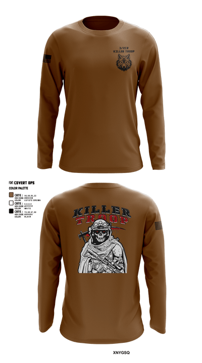 3/2CR Killer Troop 6220684 Long Sleeve Performance Shirt 10