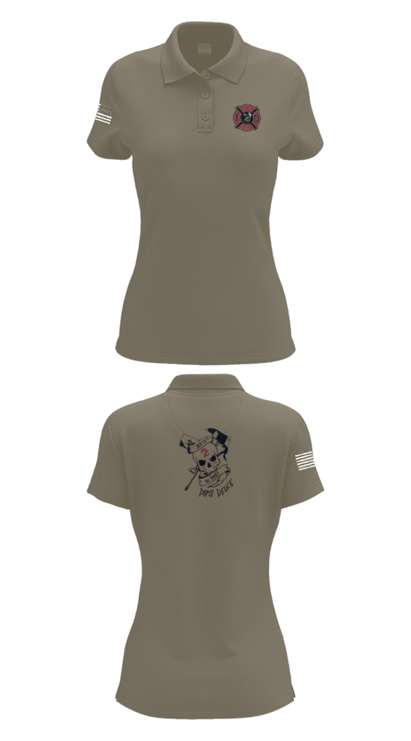 Women's Short Sleeve Performance Polo, 386th ECES/CEF, Fire Department, Teamtime, Team time, sublimation, custom sports apparel, team uniforms, spirit wear, spiritwear, sports uniforms, custom shirts, team store, custom team store, fundraiser sports, apparel fundraiser