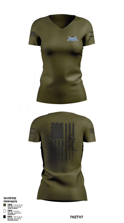 PSA gear 85024144 Women's Short Sleeve V-neck Shirt - 1