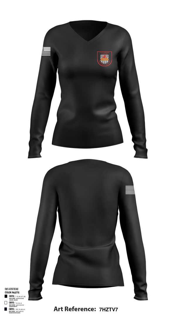 Womens Long Sleeve Vneck Shirt, Letmathe, Fire Department, Teamtime, Team time, sublimation, custom sports apparel, team uniforms, spirit wear, spiritwear, sports uniforms, custom shirts, team store, custom team store, fundraiser sports, apparel fundraiser