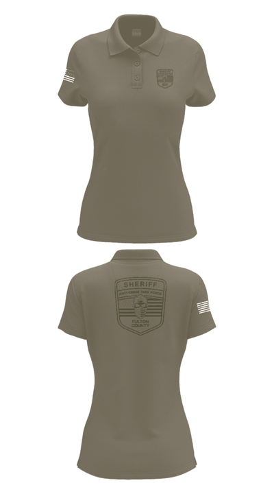Fulton County Anti-Crime Task Force 27594594 Women's Short Sleeve Performance Polo  - 71