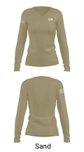 1/8 74512823 Women's Long Sleeve V-neck Shirt - 97
