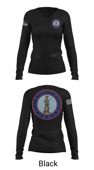 Women's Long Sleeve Vneck Shirt, Ben, National Guard, Teamtime, Team time, sublimation, custom sports apparel, team uniforms, spirit wear, spiritwear, sports uniforms, custom shirts, team store, custom team store, fundraiser sports, apparel fundraiser