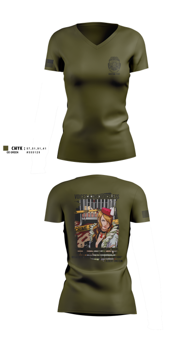 undefined Women's Short Sleeve V-neck Shirt - 5