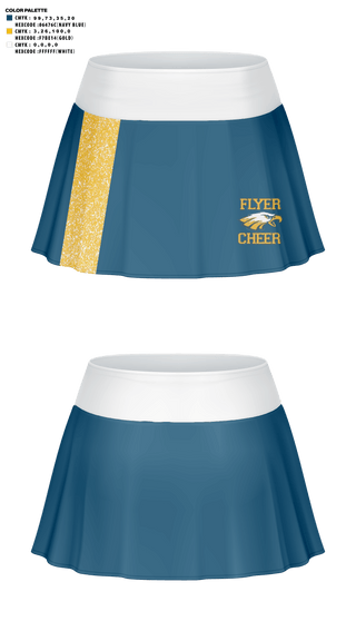 Skort, Franklin County High School Cheer, Cheer, Teamtime, Team time, sublimation, custom sports apparel, team uniforms, spirit wear, spiritwear, sports uniforms, custom shirts, team store, custom team store, fundraiser sports, apparel fundraiser