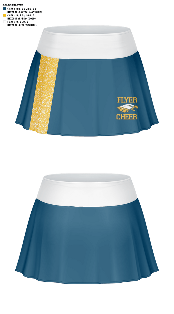 Skort, Franklin County High School Cheer, Cheer, Teamtime, Team time, sublimation, custom sports apparel, team uniforms, spirit wear, spiritwear, sports uniforms, custom shirts, team store, custom team store, fundraiser sports, apparel fundraiser