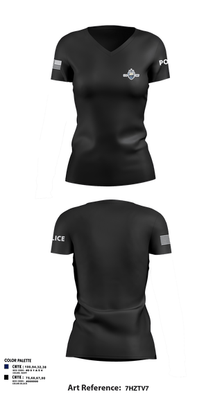 Womens Short Sleeve Vneck Shirt, Fargo PD CMT, Police, Teamtime, Team time, sublimation, custom sports apparel, team uniforms, spirit wear, spiritwear, sports uniforms, custom shirts, team store, custom team store, fundraiser sports, apparel fundraiser