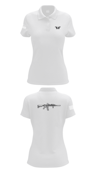 Womens Short Sleeve Performance Polo, Tactical Miami Training, Space Force, Teamtime, Team time, sublimation, custom sports apparel, team uniforms, spirit wear, spiritwear, sports uniforms, custom shirts, team store, custom team store, fundraiser sports, apparel fundraiser