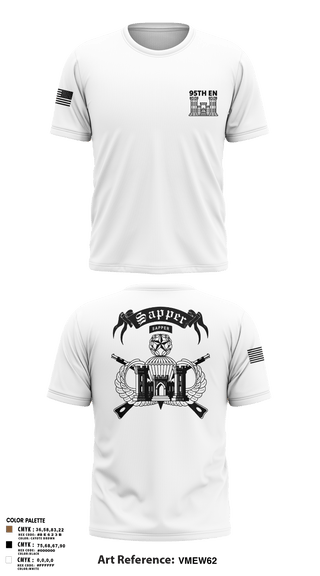 Short Sleeve Performance Shirt, 95TH EN, Army, Teamtime, Team time, sublimation, custom sports apparel, team uniforms, spirit wear, spiritwear, sports uniforms, custom shirts, team store, custom team store, fundraiser sports, apparel fundraiser