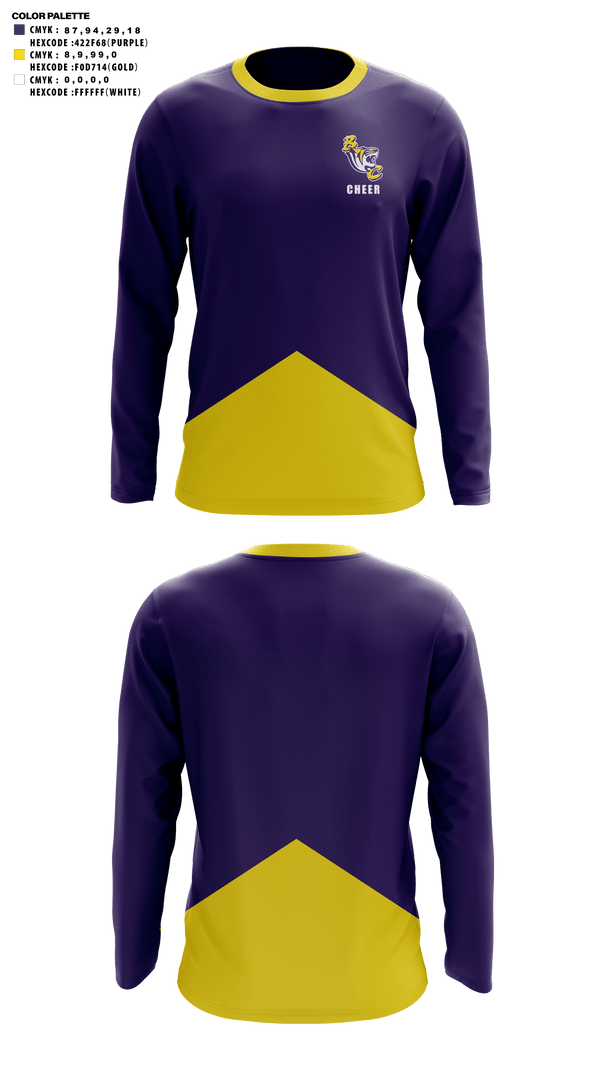 Long Sleeve Performance Shirt, Benedict College Cheer, Cheer, Teamtime, Team time, sublimation, custom sports apparel, team uniforms, spirit wear, spiritwear, sports uniforms, custom shirts, team store, custom team store, fundraiser sports, apparel fundraiser