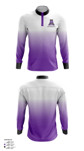 Quarter Zip Jacket, Arcola Senior High School Basketball, Men's Basketball, Teamtime, Team time, sublimation, custom sports apparel, team uniforms, spirit wear, spiritwear, sports uniforms, custom shirts, team store, custom team store, fundraiser sports, apparel fundraiser