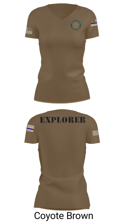 BSO Explorers 2103492 Women's Short Sleeve V-neck Shirt - 8