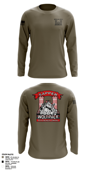 95TH EN 87153662 Long Sleeve Performance Shirt - 1