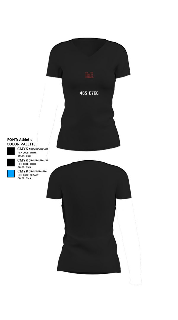 Women's Short Sleeve Vneck Shirt, 465 EVCC, Army, Teamtime, Team time, sublimation, custom sports apparel, team uniforms, spirit wear, spiritwear, sports uniforms, custom shirts, team store, custom team store, fundraiser sports, apparel fundraiser