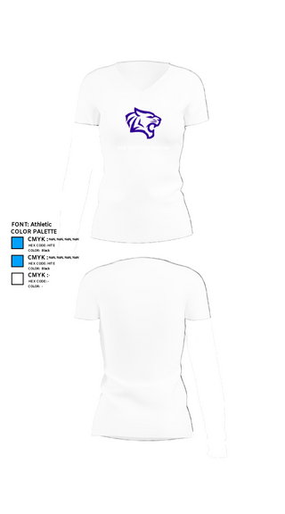 Women's Short Sleeve Vneck Shirt, Elgin High School Volleyball, Women's Volleyball, Teamtime, Team time, sublimation, custom sports apparel, team uniforms, spirit wear, spiritwear, sports uniforms, custom shirts, team store, custom team store, fundraiser sports, apparel fundraiser
