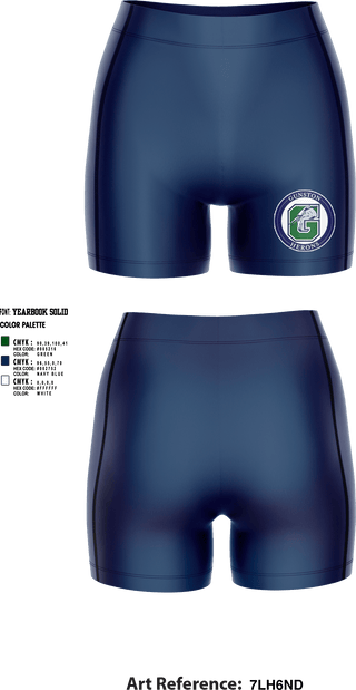 Women's Compression Shorts, The Gunston School Volleyball, Women's Volleyball, Teamtime, Team time, sublimation, custom sports apparel, team uniforms, spirit wear, spiritwear, sports uniforms, custom shirts, team store, custom team store, fundraiser sports, apparel fundraiser