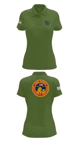Womens Short Sleeve Performance Polo, Rogue Valley, Marines, Teamtime, Team time, sublimation, custom sports apparel, team uniforms, spirit wear, spiritwear, sports uniforms, custom shirts, team store, custom team store, fundraiser sports, apparel fundraiser