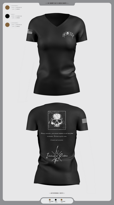 TRF 911 66573604 Women's Short Sleeve V-neck Shirt - 15
