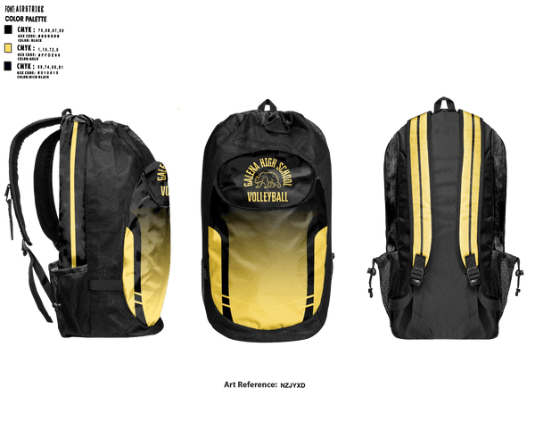 Gear Bag, Galena High School Volleyball, Women's Volleyball, Teamtime, Team time, sublimation, custom sports apparel, team uniforms, spirit wear, spiritwear, sports uniforms, custom shirts, team store, custom team store, fundraiser sports, apparel fundraiser