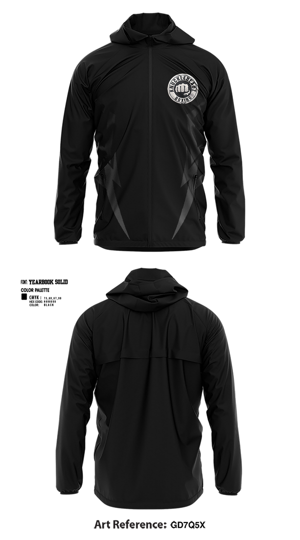 Windbreaker, KnuckleHeadz Boxing, , Teamtime, Team time, sublimation, custom sports apparel, team uniforms, spirit wear, spiritwear, sports uniforms, custom shirts, team store, custom team store, fundraiser sports, apparel fundraiser