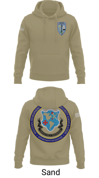 Hoodie, WHINSEC, Army, Teamtime, Team time, sublimation, custom sports apparel, team uniforms, spirit wear, spiritwear, sports uniforms, custom shirts, team store, custom team store, fundraiser sports, apparel fundraiser