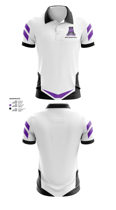 Arcola Senior High School Basketball 21320471 Short Sleeve Performance Polo - 2