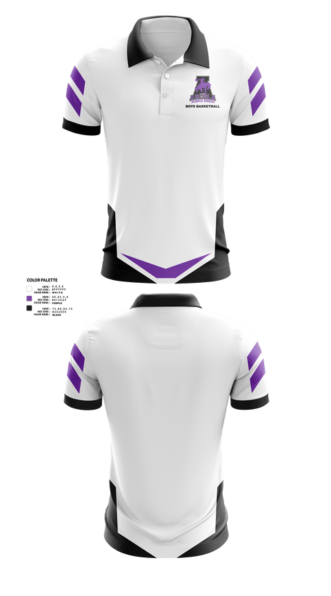 Short Sleeve Performance Polo, Arcola Senior High School Basketball, Men's Basketball, Teamtime, Team time, sublimation, custom sports apparel, team uniforms, spirit wear, spiritwear, sports uniforms, custom shirts, team store, custom team store, fundraiser sports, apparel fundraiser