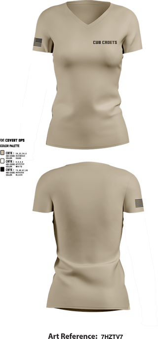 Womens Short Sleeve Vneck Shirt, Cub Cadets, , Teamtime, Team time, sublimation, custom sports apparel, team uniforms, spirit wear, spiritwear, sports uniforms, custom shirts, team store, custom team store, fundraiser sports, apparel fundraiser