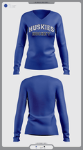 HOWARD COUNTY YOUTH HOCKEY CLUB 22258826 Women's Long Sleeve V-neck Shirt - 13