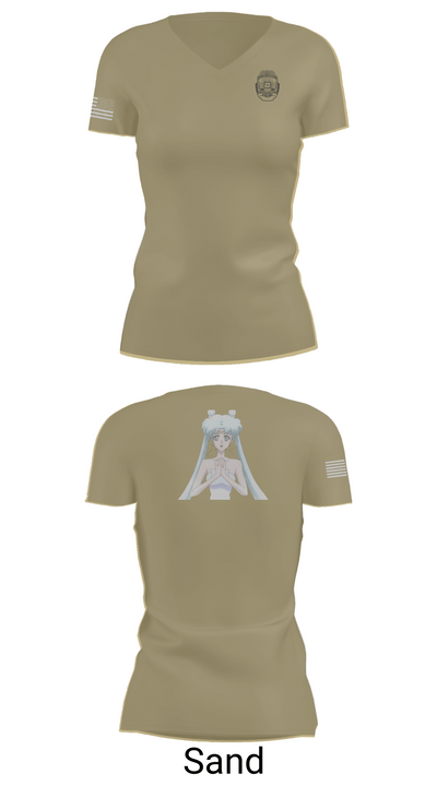 State of Hawaii Department of the Attorney General (HIAG) Civil Rights Investigations Unit 42845743 Women's Short Sleeve V-neck Shirt - 84
